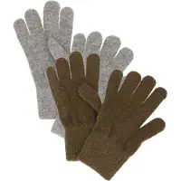 CeLaVi Hansker - Ull/Nylon - 2-pack - Militær Olive/Grå Melert - - 3-6 år (98-116) - Handsker