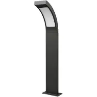 LUCANDE LED-pullertlampe Juvia, 60 cm, antrasitt, IP54