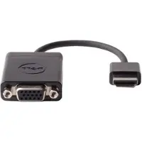 Dell - Video adapter - 15 pin D-Sub (DB-15) hunn til HDMI hann - svart