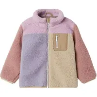 Name It Mini Blokkfarget Teddyjakke