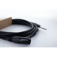 Cordial 14810, XLR, Hankjønn, 6.35mm, Hankjønn, 1 m, Sort