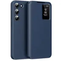 Mtp Products Samsung Galaxy S23+ Smart Clear View Flip-etui med kortspor - Safir