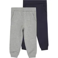 Minymo Joggebukser - 2-pack - Dark Navy - - 68 - Joggebukse