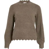 Vila Vinikolina Høy Hals Strikket Pullover