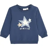 Name it Collegegenser - NbmVonne - Insignia Blue/Stjerner - - 56 - Collegegenser
