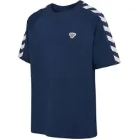 Hummel T-skjorte – HmlJR-arkiv – Dress Blues m. Logo - - 4 år (104) - T-skjorte