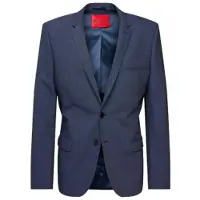 HUGO for man. 50495628 Colbert blazer blue (90), Casual, Classic, Polyester