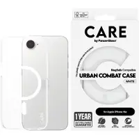 PanzerGlass CARE by - Baksidedeksel for mobiltelefon - flaggskip - MagSafe-samsvar - plastikk - hvit, gjennomsiktig - for Apple iPhone 16e