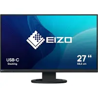 Eizo FlexScan EV2720S-BK - Med FlexStand - LED-skjerm - 27 - 2560 x 1440 WQHD - IPS - 350 cd/m² - 1500:1 - 5 ms - HDMI, DisplayPort, USB-C - høyttalere - svart