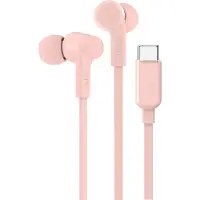Belkin SoundForm - Ørepropper med mikrofon - i øret - kablet - USB-C - lydisolerende - rosa