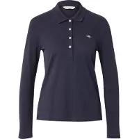 Gant for woman. 4202521 Navy blue Polo Shield (M), Casual, Cotton, Classic, Long sleeve