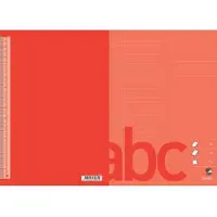 Bantex Skrivehæfte , A4, 32 linjer (8,5 mm), kraftigt omslag, rød, 10 stk.