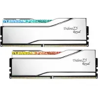 G.Skill Trident Z5 Royal DDR5-7200 - 48GB - CL36 - Dual Channel (2 pcs) - Intel XMP - Sølv med RGB