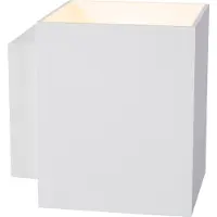 Lucide Xera vegglampe, hvit, 10 cm, up/downlight, aluminium