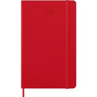 Moleskine Kalender 2026 Classic Hard 12M Week Note Large Rød Moleskine