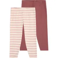 Minymo Leggings - 2-pack - Violet Ice - - 2 år (92) - Leggings