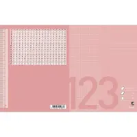Bantex Regnehæfte , 17 x 21 cm, kvadreret 5 x 5 mm, rosa, 20 stk.