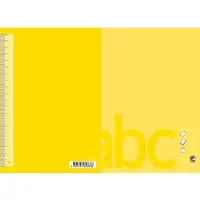 Bantex Skrivehæfte , A5, ulinjeret, gul, 25 stk.