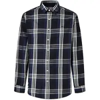 Pepe Jeans for man. PM3090824 Codar navy shirt (L), Casual, Cotton, Long sleeve