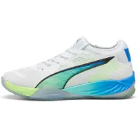 Puma Eliminate NITRO SQD 4 ENERGY Handball Shoes Unisex, Shoes, White/Black/Speed Green, 42
