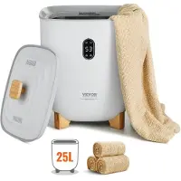 Vevor håndkletørkere for badet, 25 l håndkletørkerbøtte med automatisk avstengning for spa Plass til opptil 5 store badehåndklær, tepper, klær, badekåper, pysjamas og mer