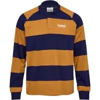 Hummel Loose Striped Langermet Poloskjorte