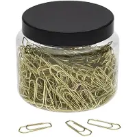 Wedo binders, laget av metall, 26 mm, messing i gjennomsiktig boks med skrukork, - 1 stk (901 15040053)