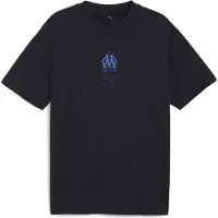 Puma Olympique de Marseille FtblEssentials Cellerator Tee Unisex, Clothing, Navy/Vivid Blue, L