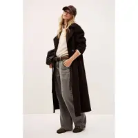 Ba&sh for woman. 1H25KATE Brown Kate coat (38), Casual, Wool