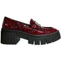 Art for woman. 113721267003_008 Leather Shoes 1372 York burgundy (40), 3 to 5 cm, None, Casual, Classic