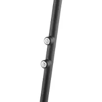 Brilliant LED-gulvlampe Glow-Sphere, høyde 146 cm, svart, metall