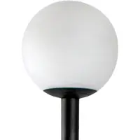 Faro LED-sokkellampe Cuca, svart, stål, IP65, høyde 50 cm