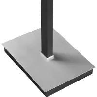 Brilliant LED-gulvlampe Pulse, svart, høyde 150 cm, metall, leselampe