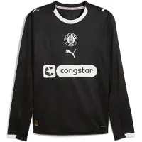 Puma FC St. Pauli 25/26 Long Sleeve Third Jersey Men, Sport, Black/White, XL