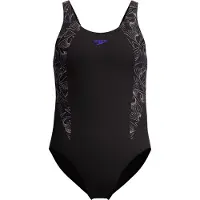 Speedo Badedrakt - HyperBoom SPlice Muscleback - Svart/Fersken - - 5-6 år (110-116) - Badetøy