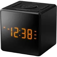 Philips TAR4500/10, Digital vekkerklokke, Sort, 12/24h, FM, 87,5 - 108 MHz, LED