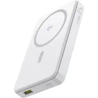 Baseus Airpow II 10000mAh Qi2 Power Bank med MagSafe 22,5W og USB-C-kabel - Hvit (30cm)