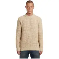 G-Star for man. D23536-D170-1214 Chunky beige jumper (XXL), Casual, Wool