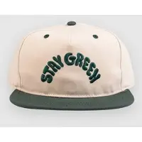 The Dudes Stay Green Unstructured 5 Panel Caps hvit
