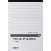 Other Notatbok A4 linjert, perforert og hullet, 5 stk