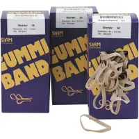 Siam Gummibånd nr. 68 150x6,0mm natur (500g)