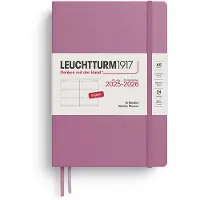 Adlibris Kalender A5 18m 25–26 Ukentlig Planlegger Dusty Rose Leuchtturm1917