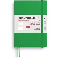 Adlibris Kalender A5 18m 25–26 Ukentlig Planlegger/Notatbok Soft Spring Leaf Leuchtturm1917