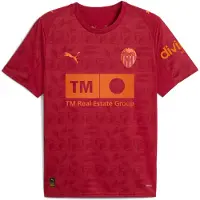 Puma Valencia CF 25/26 Away Jersey Men, Sport, Dark Crimson/Dark Earth, XXL