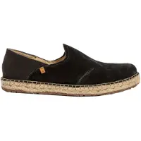El naturalista unisex. 2N6781101005_001 Leather shoes N678 Silk Suede black Campos (46), Flat, 1 to 3 cm, Laces, Casual