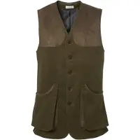 Chevalier Preston Moleskin Shooting Vest Forest Green Mens L