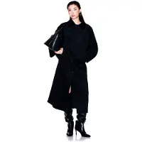 Armani Exchange for woman. XW001234AF16216UC001 Classic Black Coat (L), Casual, Wool