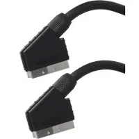 Konjac Sponge Sinox One Scart kabel. 0,75m. Sort