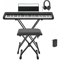 Casio CT-S1 76 Key Portable Keyboard with Bluetooth Black