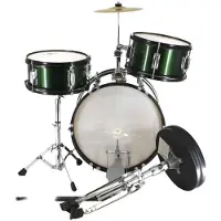 Gear4Music Junior 3-dels Trommesett fra Grønt